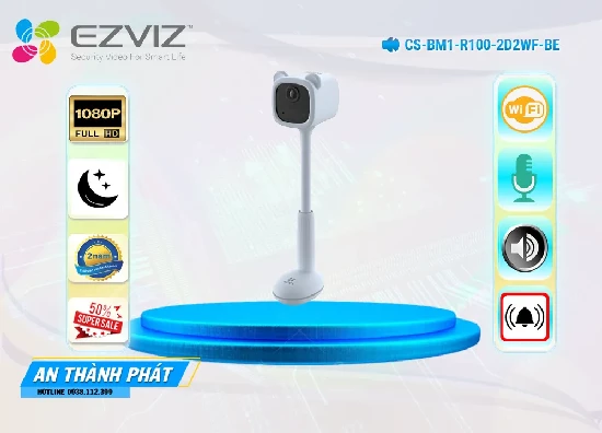 Lắp đặt camera tân phú Camera Wifi Ezviz CS-BM1-R100-2D2WF-Be Tiết Kiệm