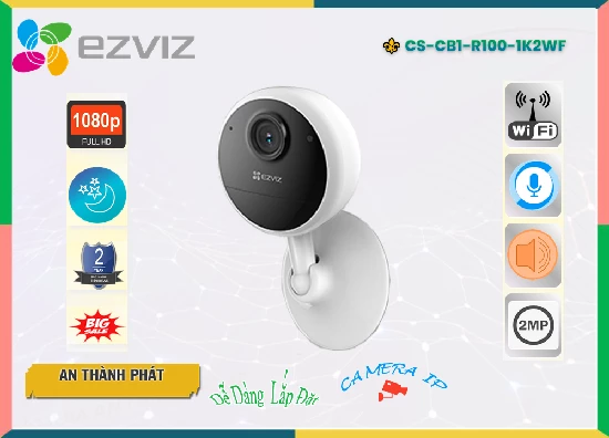Lắp đặt camera tân phú Camera Giá Rẻ Wifi Ezviz CS-CB1-R100-1K2WF ✅