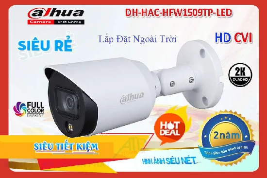 Lắp đặt camera tân phú Dahua DH-HAC-HFW1509TP-LED Sắc Nét ❂ 