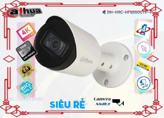 Lắp đặt camera tân phú Camera Dahua DH-HAC-HFW1800TP-A Mẫu Đẹp