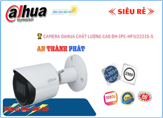 Lắp đặt camera tân phú DH-IPC-HFW2231S-S Camera Giá Rẻ Dahua