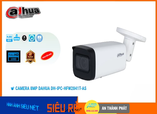 Lắp đặt camera tân phú ✔️ DH-IPC-HFW2841T-AS Camera Thiết kế Đẹp Dahua
