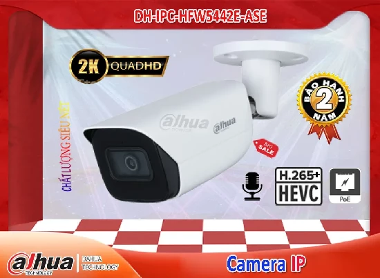 Lắp đặt camera tân phú DH-IPC-HFW5442E-ASE Dahua Thiết kế Đẹp