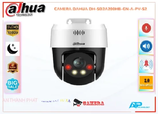Lắp đặt camera tân phú Camera DH-SD2A200-GN-A-PV ❂ 