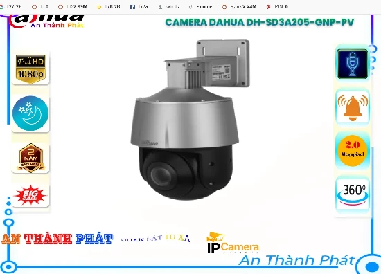 Lắp đặt camera tân phú Camera Dahua DH-SD3A205-GNP-PV Tiết Kiệm