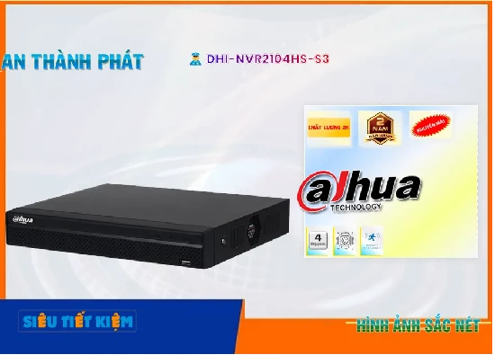 Lắp đặt camera tân phú Đầu Ghi Dahua DHI-NVR2104HS-S3 