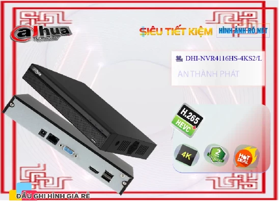 Lắp đặt camera tân phú Đầu Ghi Dahua DHI-NVR4116HS-4KS2L 