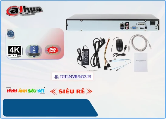 Lắp đặt camera tân phú Đầu Ghi Dahua DHI-NVR5432-EI