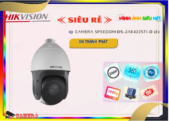 Lắp đặt camera tân phú Camera DS-2AE4225TI-D(E) Hikvision đang khuyến mãi