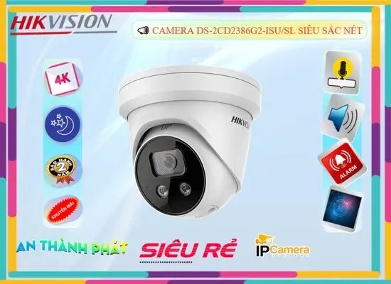 Lắp đặt camera tân phú DS-2CD2386G2-ISU/SL Camera Hikvision Giá tốt