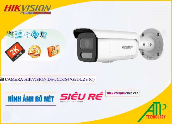 Lắp đặt camera tân phú Hikvision DS-2CD2647G2T-LZS(C) Sắc Nét