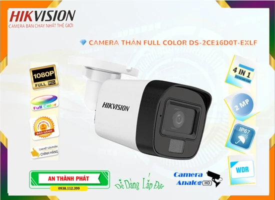 Lắp đặt camera tân phú DS-2CE16D0T-EXLF Camera Hikvision Đang giảm giá