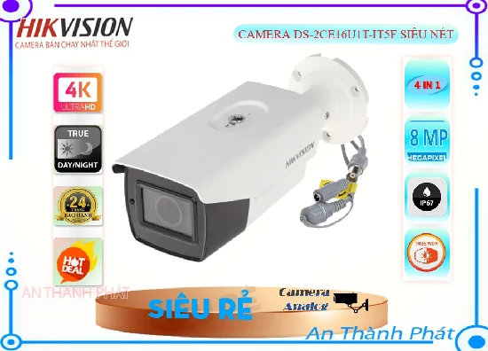 Lắp đặt camera tân phú ❂  Camera DS-2CE16U1T-IT5F Đang giảm giá