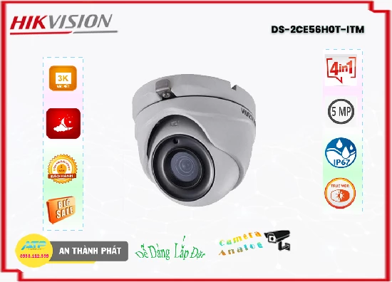 Lắp đặt camera tân phú Camera DS-2CE56H0T-ITM Hikvision