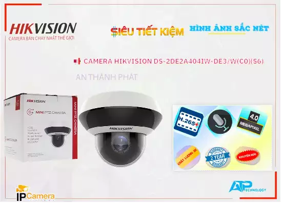 Lắp đặt camera tân phú ✅ Camera DS-2DE2A404IW-DE3/W(C0)(S6) Hikvision giá rẻ chất lượng cao