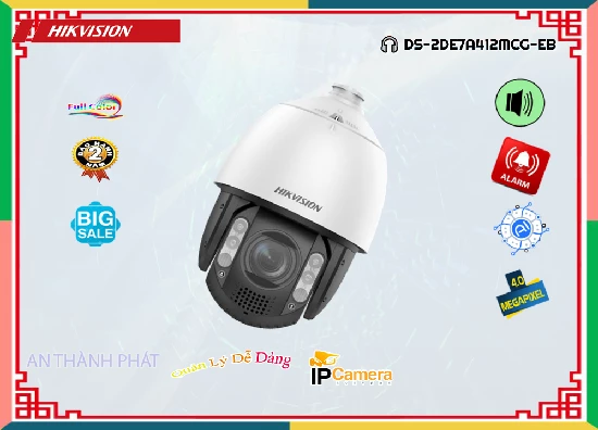 Lắp đặt camera tân phú DS-2DE7A412MCG-EB Hikvision Thiết kế Đẹp