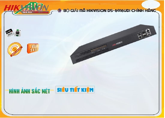 Lắp đặt camera tân phú ✪  Đầu Thu KTS Hikvision DS-6916UDI Giá rẻ