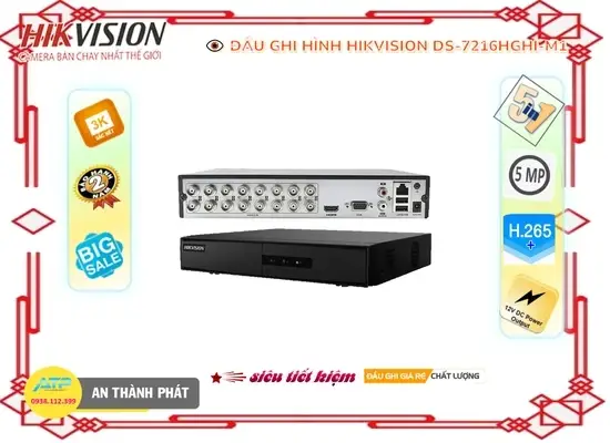 Lắp đặt camera tân phú Đầu Thu Hikvision DS-7216HGHI-M1