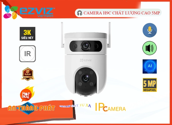 Lắp đặt camera tân phú H9C (5MP+5MP) Camera Wifi Ezviz Giá rẻ