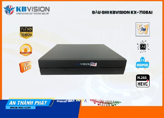 Lắp đặt camera tân phú KX-7108AiThiết Bị Ghi Hình Với giá cạnh tranh KBvision