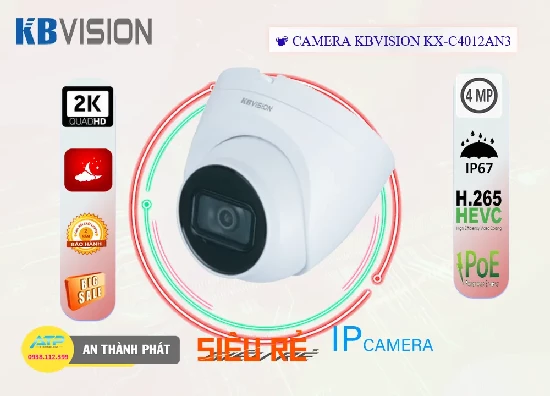 Lắp đặt camera tân phú Camera KBvision KX-C4012AN3 Tiết Kiệm