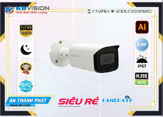 Lắp đặt camera tân phú KX-CAi2205MN2 Camera Thiết kế Đẹp KBvision