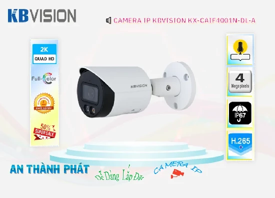 Lắp đặt camera tân phú KBvision KX-CAiF4001N-DL-A Sắc Nét ✪ 