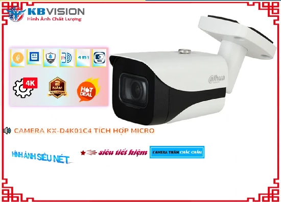 Lắp đặt camera tân phú Camera Giá Rẻ KBvision KX-D4K01C4 Công Nghệ Mới