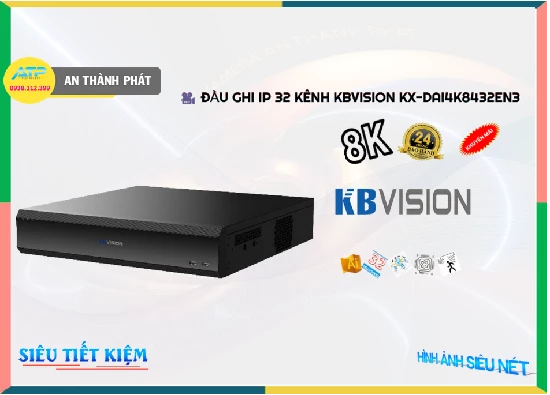 Lắp đặt camera tân phú KX-DAi4K8432EN3 Đầu ghi Camera KBvision Giá rẻ