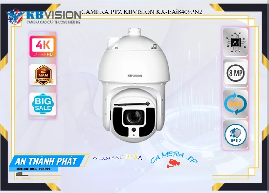 Lắp đặt camera tân phú KBvision KX-EAi8409PN2 Sắc Nét