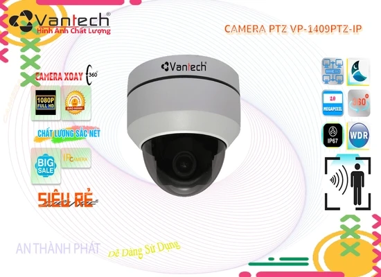 Lắp đặt camera tân phú VP-1409PTZ-IP Camera HD VanTech