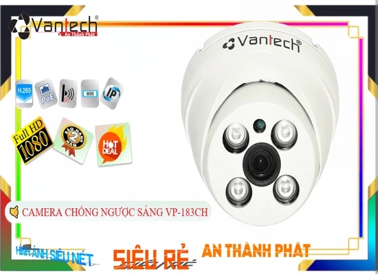 Lắp đặt camera tân phú Camera Giá Rẻ VanTech VP-183CH Ip POE Sắc Nét Giá rẻ