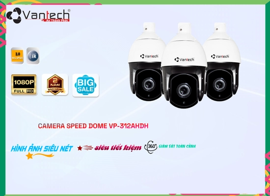 Lắp đặt camera tân phú HD VP-312AHDH Hình Ảnh Đẹp VanTech