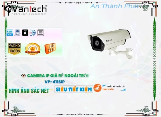 Lắp đặt camera tân phú Camera IP POE VanTech VP-411SIP Mẫu Đẹp ✪ 