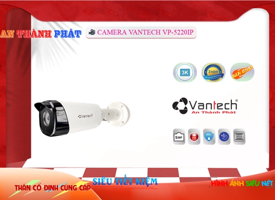 Lắp đặt camera tân phú VP-5220IP Camera VanTech
