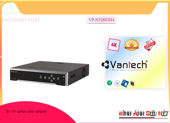 Lắp đặt camera tân phú Đầu Ghi Camera VanTech VP-N32883H4 Mẫu Đẹp