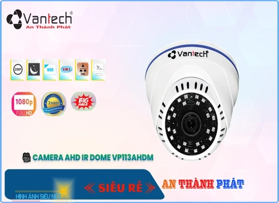 Lắp đặt camera tân phú VP113AHDM IP Camera Giá Rẻ VanTech