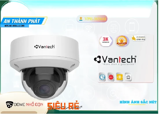 Lắp đặt camera tân phú VPH-3654AI VanTech Giá rẻ
