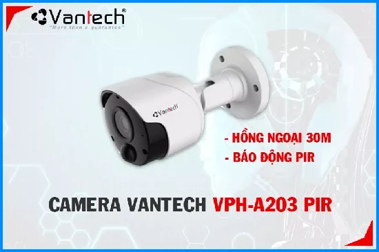 Lắp đặt camera tân phú Camera Vantech VPH-A203 PIR