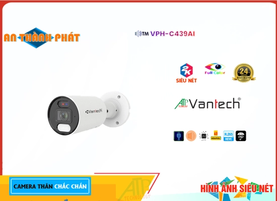 Lắp đặt camera tân phú Camera VanTech Thiết kế Đẹp Công Nghệ IP VPH-C439AI