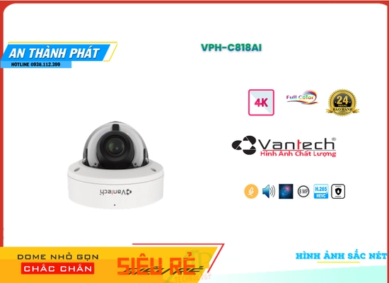 Lắp đặt camera tân phú VPH-C818AI Camera VanTech Chi phí phù hợp