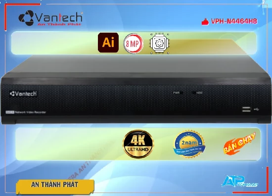 Lắp đặt camera tân phú Đầu Ghi VanTech VPH-N4464 
