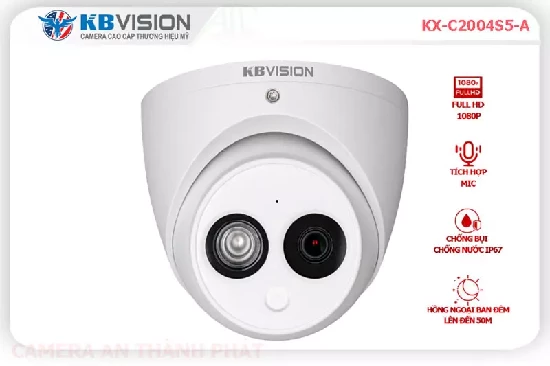 Lắp đặt camera tân phú KBvision KX-C2004S5-A Sắc Nét