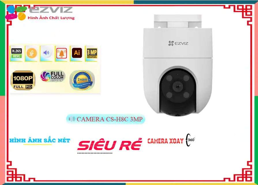 CS H8C 2K 3MP,CS-H8C 2K 3MP Camera Wifi Ezviz Thiết kế Đẹp,Chất Lượng CS-H8C 2K 3MP,Giá Wifi CS-H8C 2K 3MP,phân phối