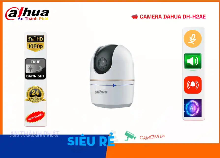 Camera Wifi Dahua DH-H2AE,DH-H2AE Giá Khuyến Mãi, Wifi Không Dây DH-H2AE Giá rẻ,DH-H2AE Công Nghệ Mới,Địa Chỉ Bán