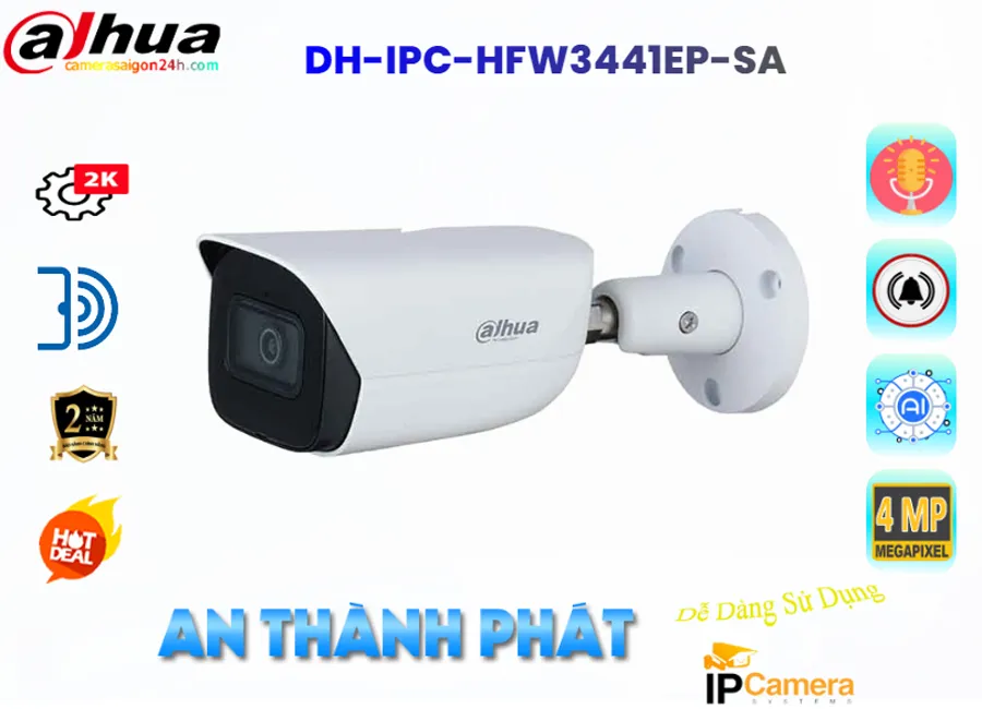 Camera IP Dahua DH-IPC-HFW3441EP-SA,Giá DH-IPC-HFW3441EP-SA,DH-IPC-HFW3441EP-SA Giá Khuyến Mãi,bán Camera Dahua
