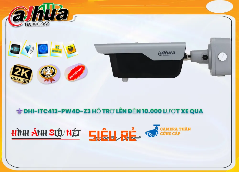 DHI ITC413 PW4D Z3,Camera Dahua DHI-ITC413-PW4D-Z3,Chất Lượng DHI-ITC413-PW4D-Z3,Giá HD IP DHI-ITC413-PW4D-Z3,phân phối