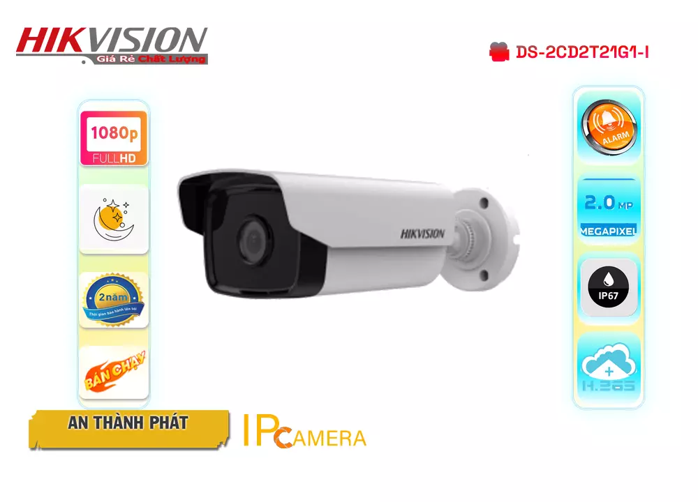 Camera Hikvision DS-2CD2T21G1-I,DS-2CD2T21G1-I Giá Khuyến Mãi, Công Nghệ IP DS-2CD2T21G1-I Giá rẻ,DS-2CD2T21G1-I Công