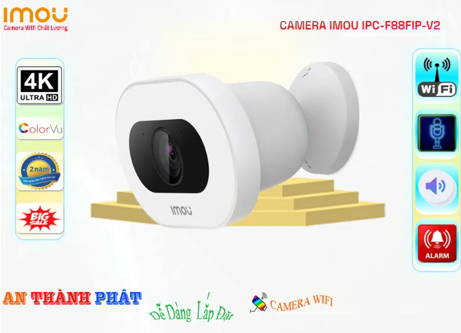 Camera Imou Ngoài Trời 4K IPC-F88FIP-V2,IPC-F88FIP-V2 Giá rẻ,IPC F88FIP V2,Chất Lượng IPC-F88FIP-V2 Camera Wifi Imou