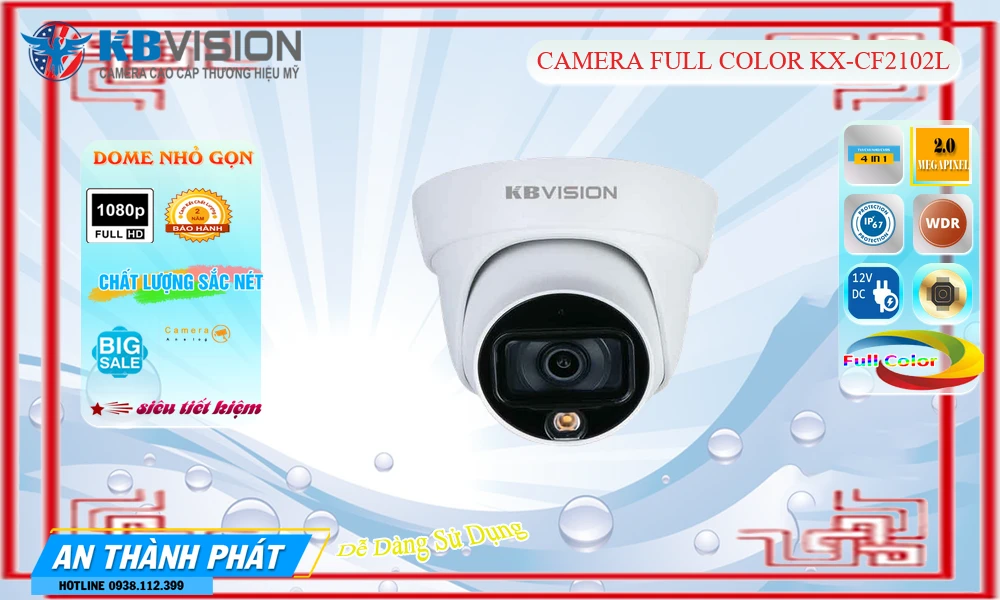 KX-CF2102L Camera KBvision,Giá KX-CF2102L,KX-CF2102L Giá Khuyến Mãi,bán Camera An Ninh KBvision KX-CF2102L Chức Năng